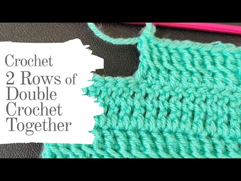 CROCHET 2 ROWS OF DOUBLE CROCHET TOGETHER | CROCHET HACK | TIPS & TRICKS [with Subtitles]