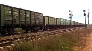 preview picture of video '[LDZ] Latvian Railways freight train closing Daugavpils freight yard.'