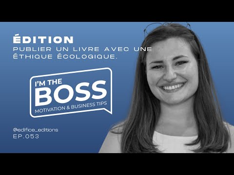 #53 #TALK ÉDITION : Publier un livre avec une éthique écologique. w/Julie @edifice_editions