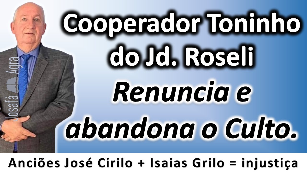 ÁUDIO: Cooperador Antônio Caviquia Renuncia em Pleno Culto e abandona o culto