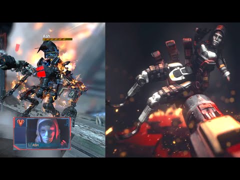 Ash getting executed - Titanfall 2 Campaign VS Apex Stories from the Outlands