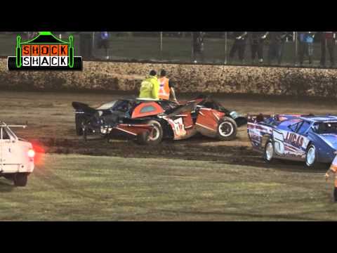 Late Models - Heat 4 - Australian Title - Kingaroy Speedway - 02.01.15