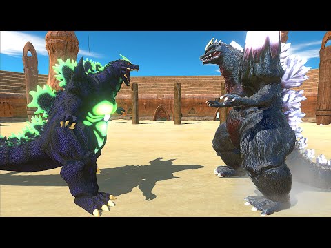 SUPER GODZILLA vs SPACE GODZILLA AT THE ARENA - Animal Revolt Battle Simulator