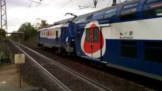 preview picture of video 'spotting ferroviaire aux essarts le roi'