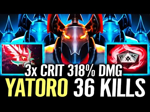 🔥 YATORO Chaos Knight 36 KILLS 3x CRIT Carry — 318% DMG Bloodthorn EZ melting VIPER Dota 2 Pro