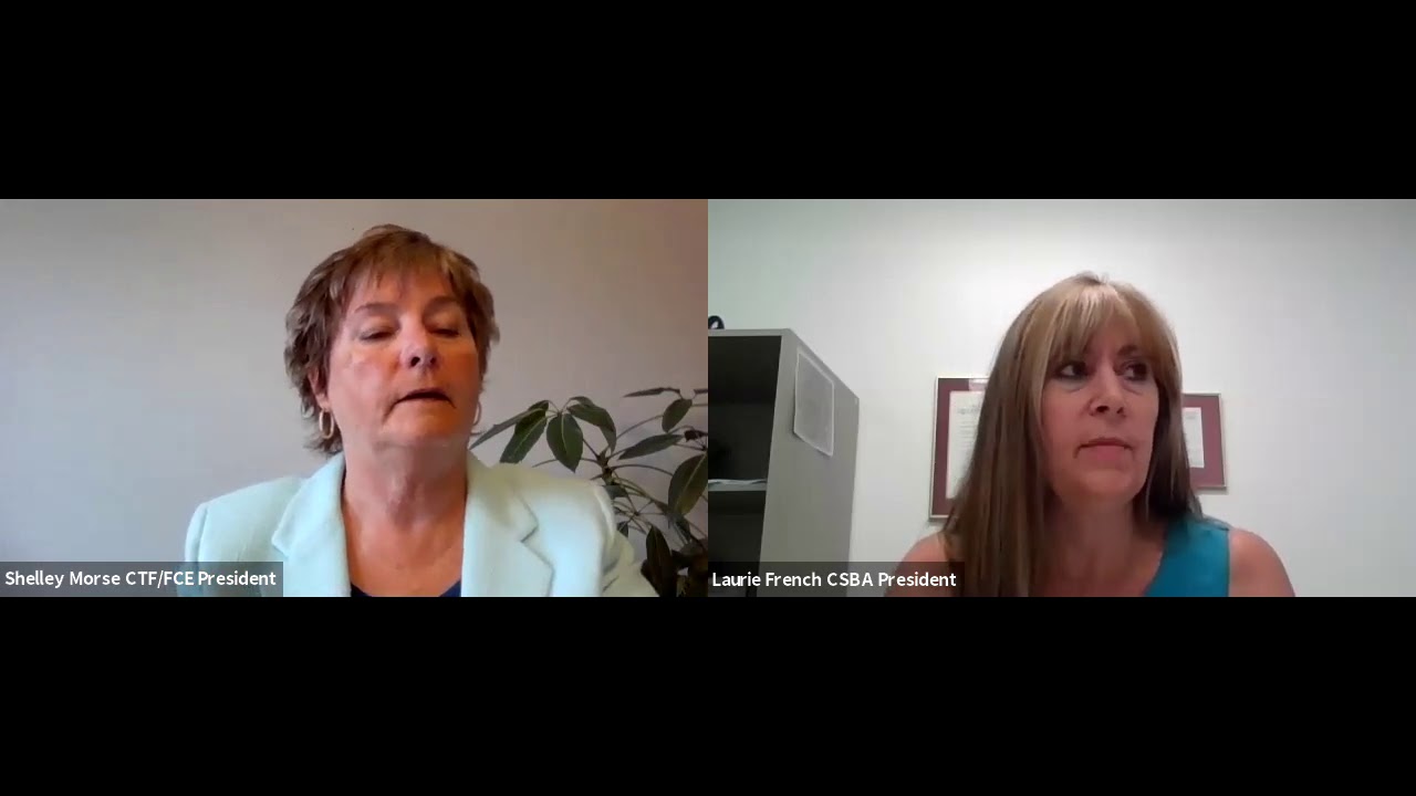 Video: CSBA President and CTF President talk about the return to school after COVID