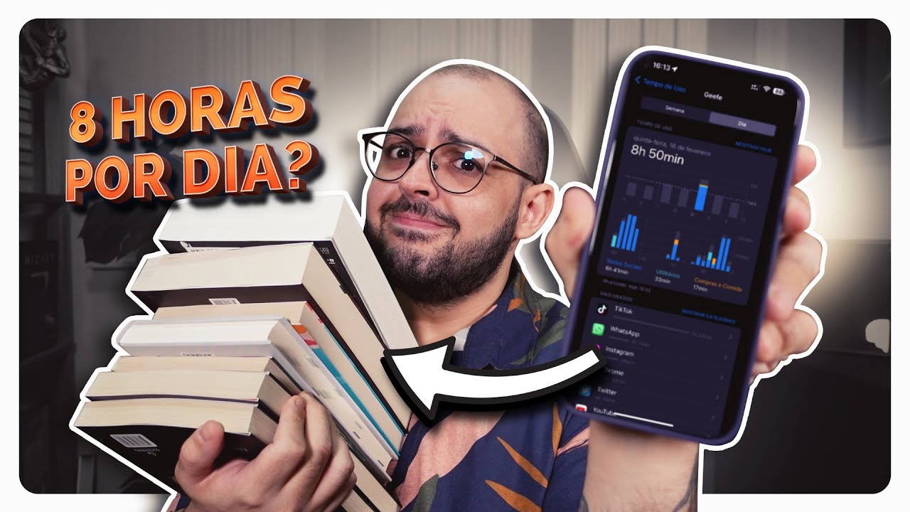 Troquei o tempo no CELULAR por tempo de LEITURA por uma semana