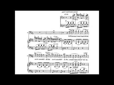 Di Provenza il mar, il suol  - La Traviata (G. Verdi) karaoke/piano accompaniment