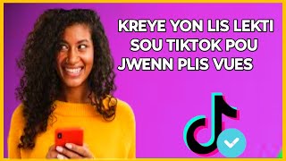 🟢 Kòman kreye yon lis lekti sou tiktok pou jwenn plis vues