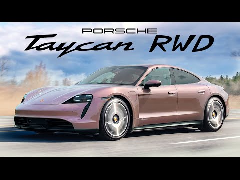DRIFTS! 2021 Porsche Taycan RWD Review