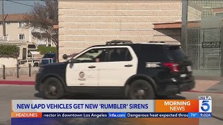 LAPD vehicles get new Rumbler sirens
