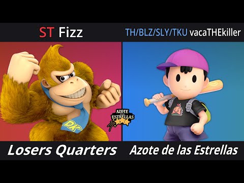 Azote de las Estrellas 10 - Losers Quarters Final - Fizz (Donkey Kong) vs vacaTHEkiller (Ness)