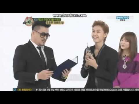 121226 BTOB IIhoon acts as miss A Suzy- Funny!