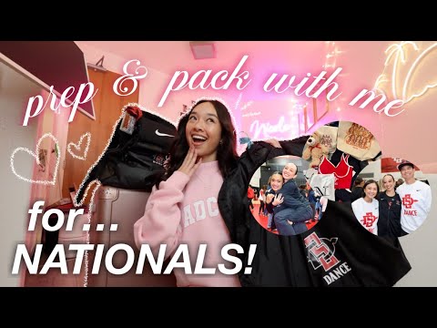 prep & pack with me for UDA nationals 🧸ྀི