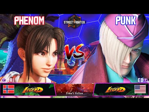 SF6 🔥 PHENOM (Mai) vs PUNK (ED) 👊 DLC High Level Matches