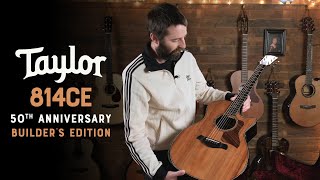 Video thumbnail for Taylor's new 50th Anniversary Builder Edition 814ce plays like a dream! by Eddie's Guitars
