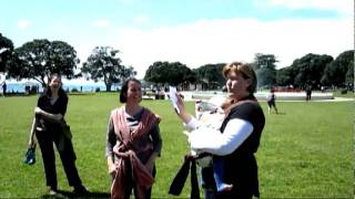 preview picture of video 'Donation to Slingbabies - Auckland Sling Walk 2010 (International Babywearing Week).avi'
