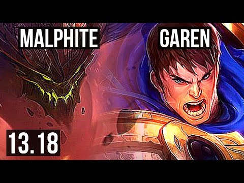 MALPHITE vs GAREN (TOP) | 5/2/21, 400+ games, 1.0M mastery | TR Grandmaster | 13.18