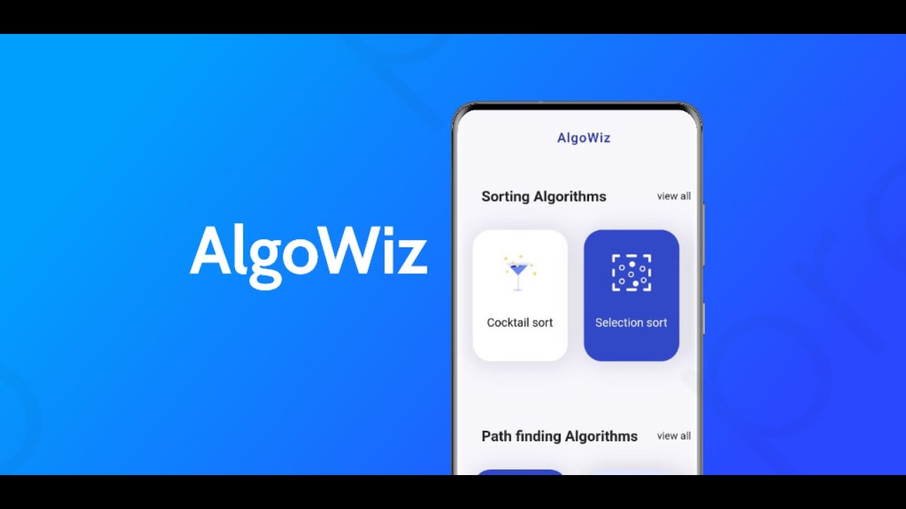 AlgoWiz | Algorithm Visualizer | Flutter App | Indian Developer |