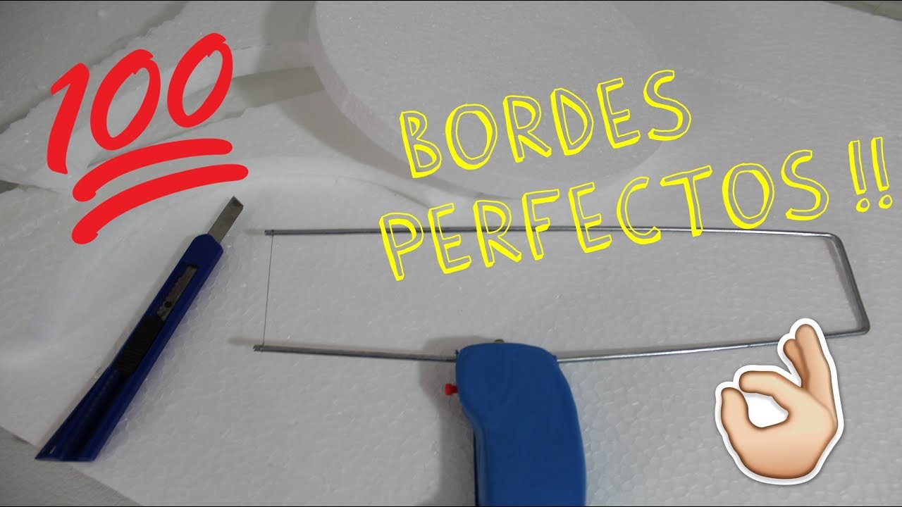 Cómo cortar unicel con bordes perfectos!!!