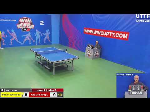 Родин Алексей 1-3 Акимов Игорь  Турнир Восток 4 WIN CUP 12.10.2021. Прямой эфир Зал 2.