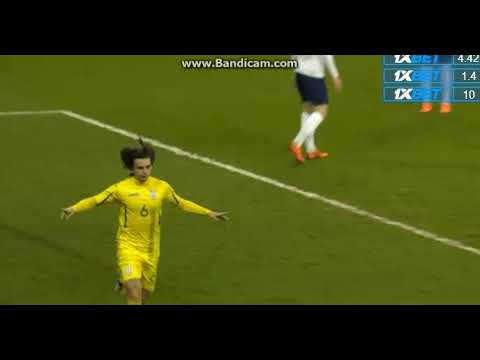 Mykola Sharapenko Goal HD England U21 1-1 Ukraine U21