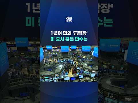 1년여 만의 '급락장'…미 증시 흔든 변수는 #shorts / KBS