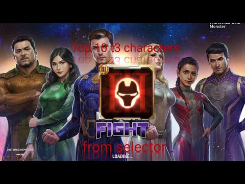 Top 10 T3 character from  T3 selector