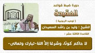 صورة لا حاكم كونا وشرعا الا الله