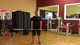 Wide-Grip Barbell Shrug exercise video thumbnail
