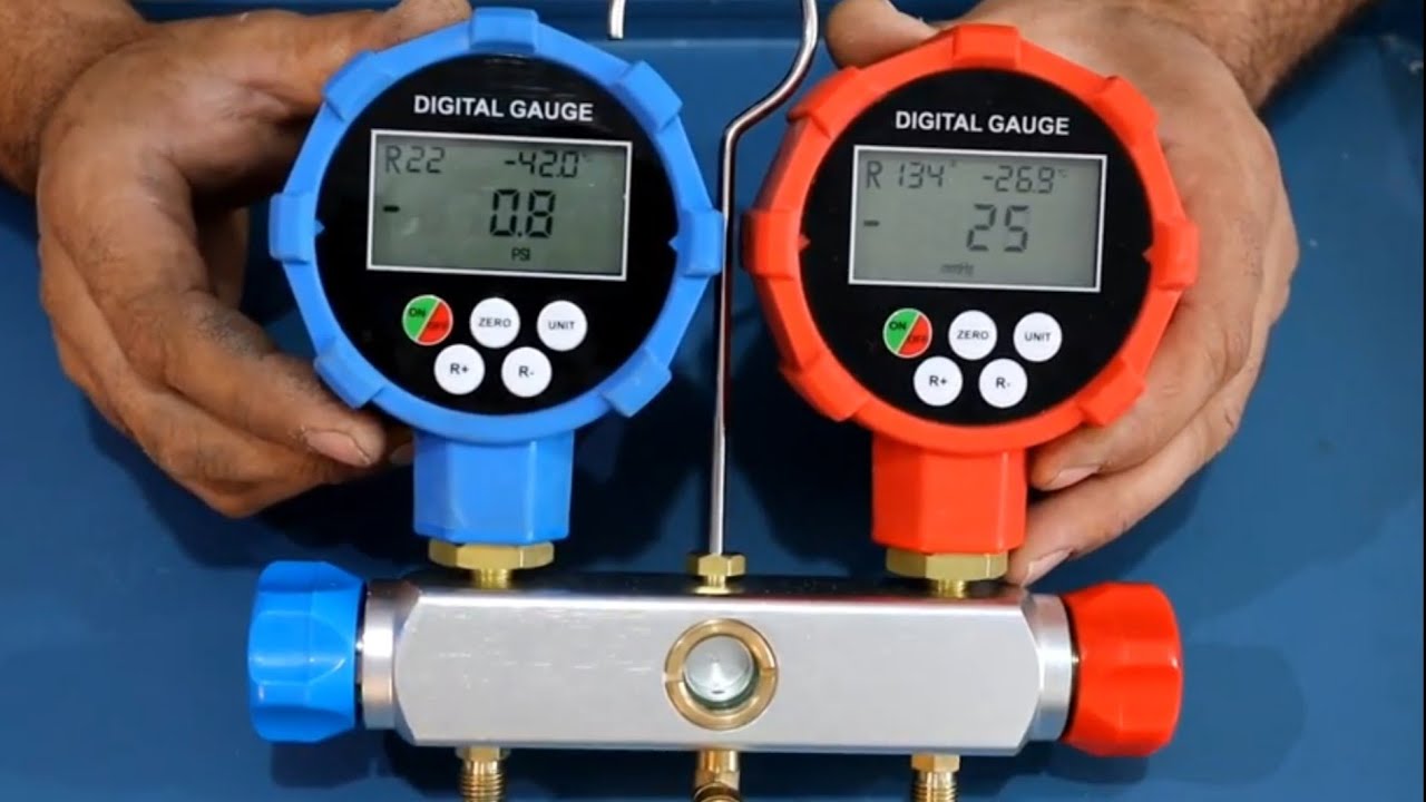 Como usar manifold/ manômetro digital