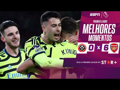Gols e lances de Sheffield United x Arsenal
