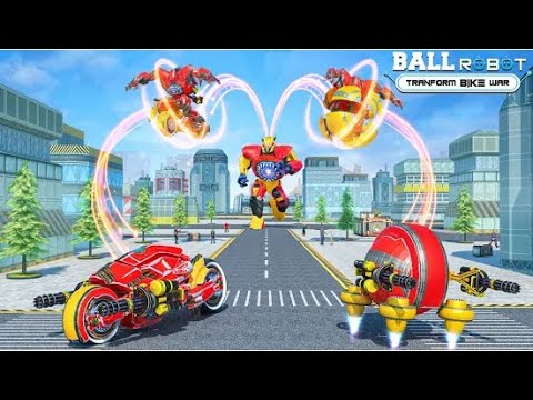 Ball Robot Transform Bike War Part-1 | Rescue City Robot Transform Android GamePlay | By Game Crazy