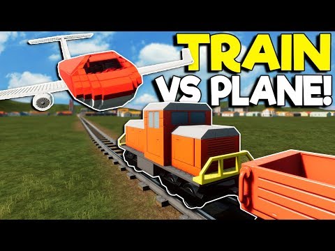 LEGO SOFT BODY PLANE VS CITY TRAIN! - Brick Rigs Multiplayer Gameplay - Lego Toy Train Crashes