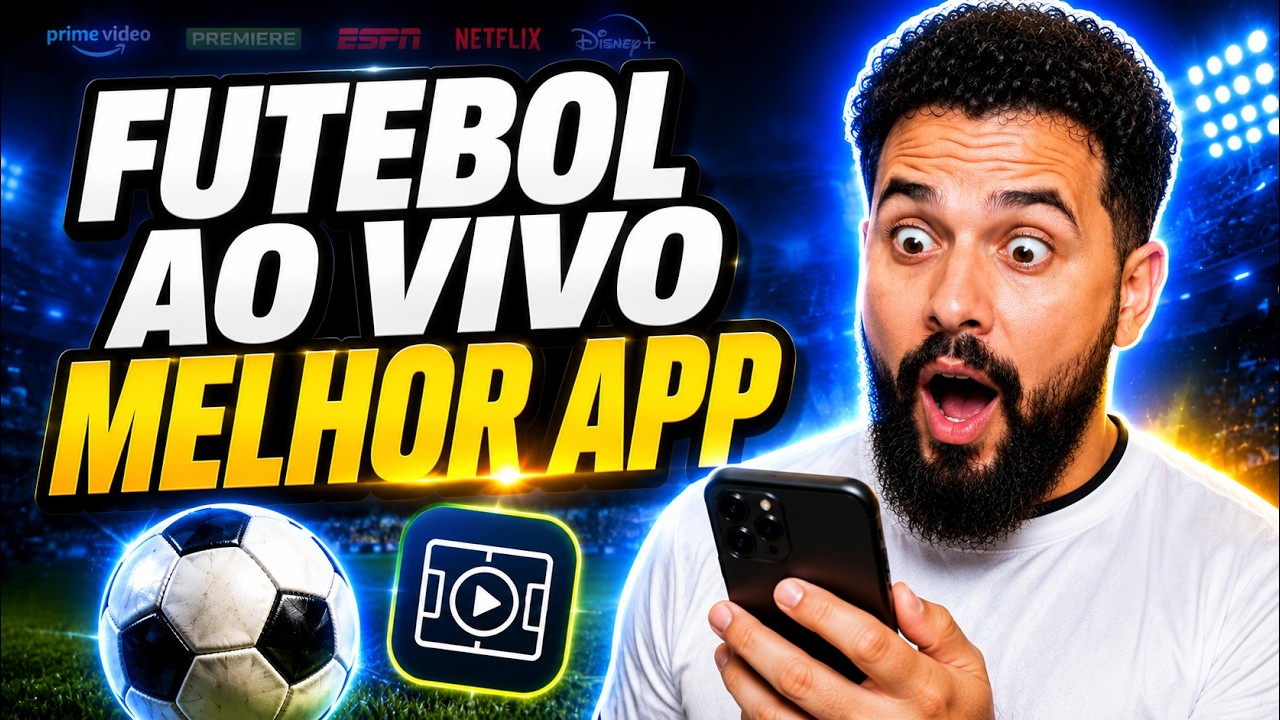⚽ MELHOR APLICATIVO PARA ASSISTIR FUTEBOL AO VIVO EM 2026!