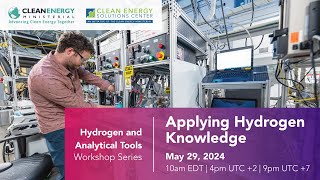 Applying Hydrogen Knowledge: Hydrogen and Analytical Tools Workshop Series