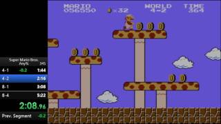 Super Mario Bros. any% speedrun in 5:16 (Wii U VC)