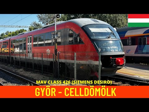 Cab Ride Győr  - Celldömölk (MÁV Line 10 , Hungary) train driver's view in 4K