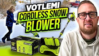 NO MORE SHOVELING! ❄️ VOTLEMI 40V Cordless Snow Shovel Review: Brushless Power!