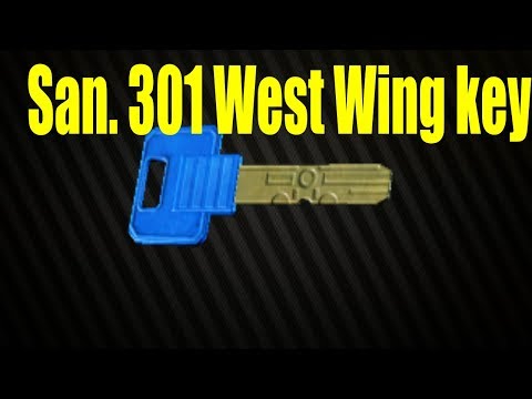Escape From Tarkov - San. 301 West Wing key