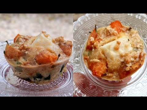 Recette Muffins salés aux courgettes, feta et herbes fraîches