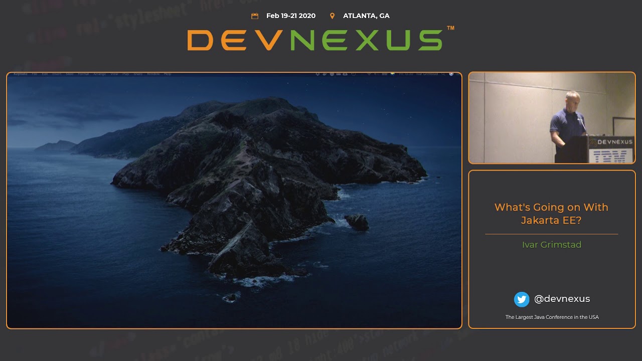 Devnexus2020   What's Going on With Jakarta EE   Ivar Grimstad