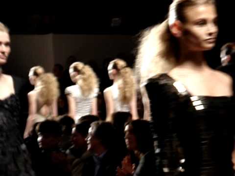 Final Walk at Herve Leger Show-- an amateur's take