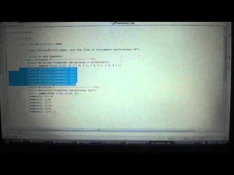 Parte 05_2 - Arrays de duas dimensão inteiro - Console Application