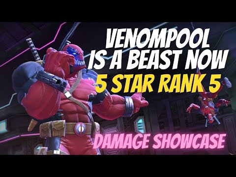 MCOC VENOMPOOl 5 STAR RANK 5 | DAMAGE SHOWCASE | King of variant 8 | marvel contest of champions