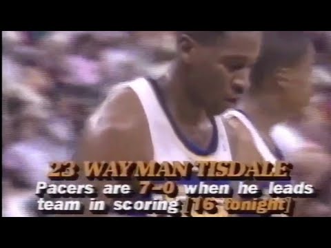 Wayman Tisdale Pacers 25pts vs Hawks (1988)