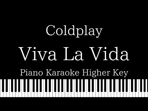 【Piano Karaoke Instrumental】Viva La Vida / Coldplay【Higher Key】