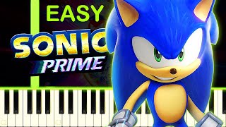 SONIC PRIME THEME - EASY Piano Tutorial