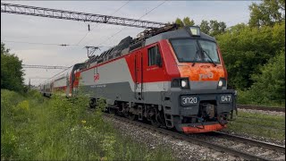 ЭП20-047 с пассажирским поездом №738 (Москва- Воронеж) #рязанскаяобласть #рекомендации