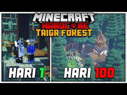 Surviving 100 Days Only in TAIGA FOREST!
